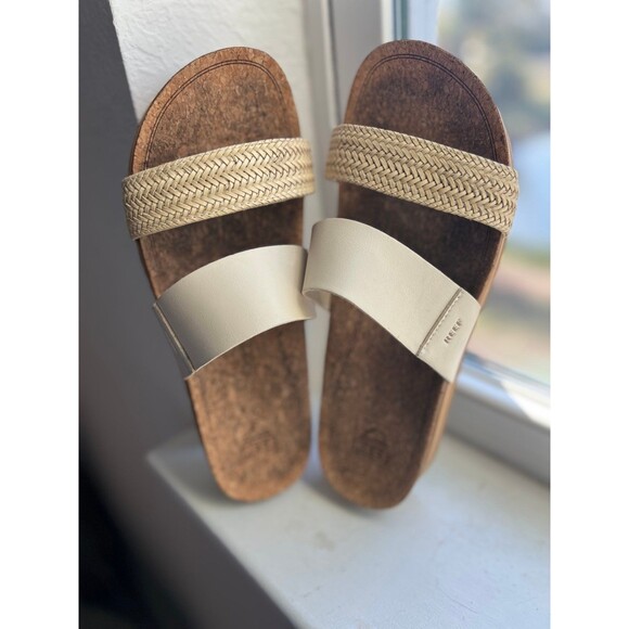 REEF Women’s Vista Hi Platform Sandals in Brown & Ivory Size 10 - Picture 8 of 12